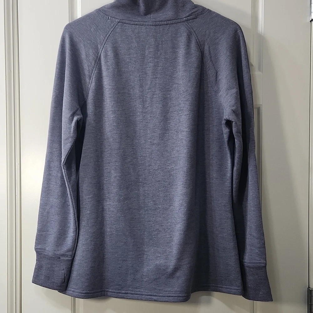 Apana Women's Cowl Neck Sweater - Stone Blue  Small